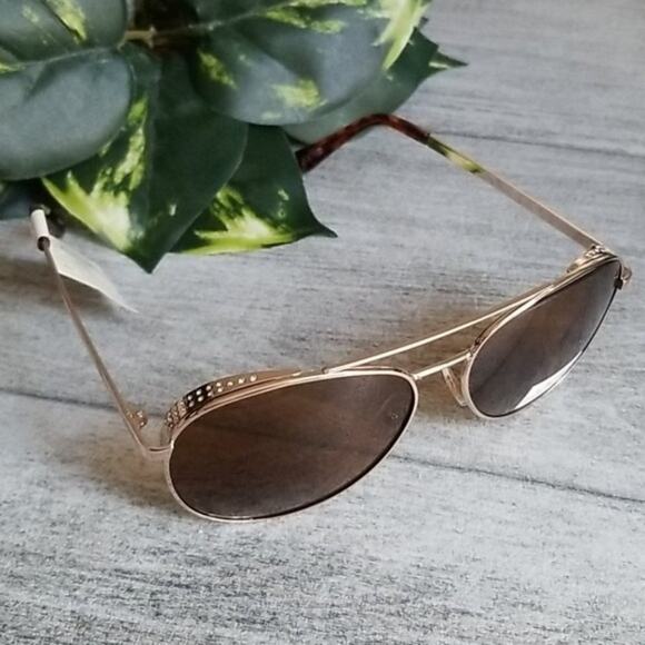 Joe\'s Jeans Gold 62mm Aviator women\'s sunglasses NEW main image 6